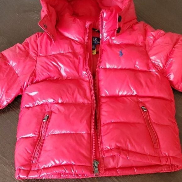 Polo Ralph Lauren RED Puffer WINTER Jacket Coat Parka Water Down TODDLER BOYS 2T - Picture 15 of 16